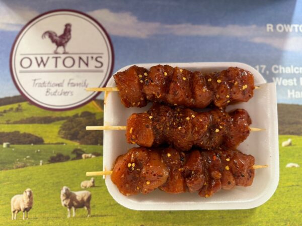 STICKY THAI SWEET CHILLI PORK RUMP KEBABS (4 X 170G)