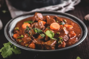 beef stew in a hot pot