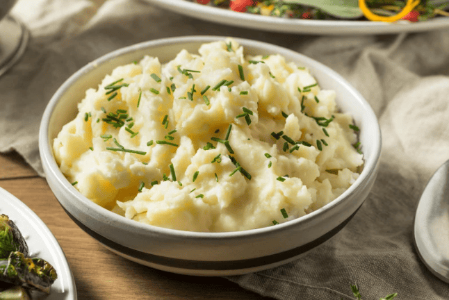 mashed potatoes in a bowl
